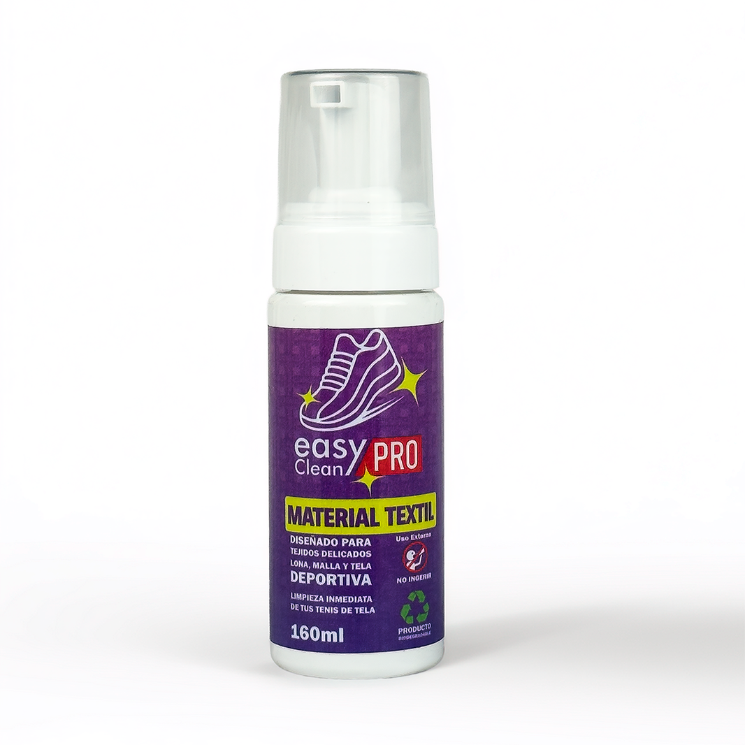 Limpiador material textil diseñado para tejidos delicados, lona, malla y tela deportiva Easy Clean Pro