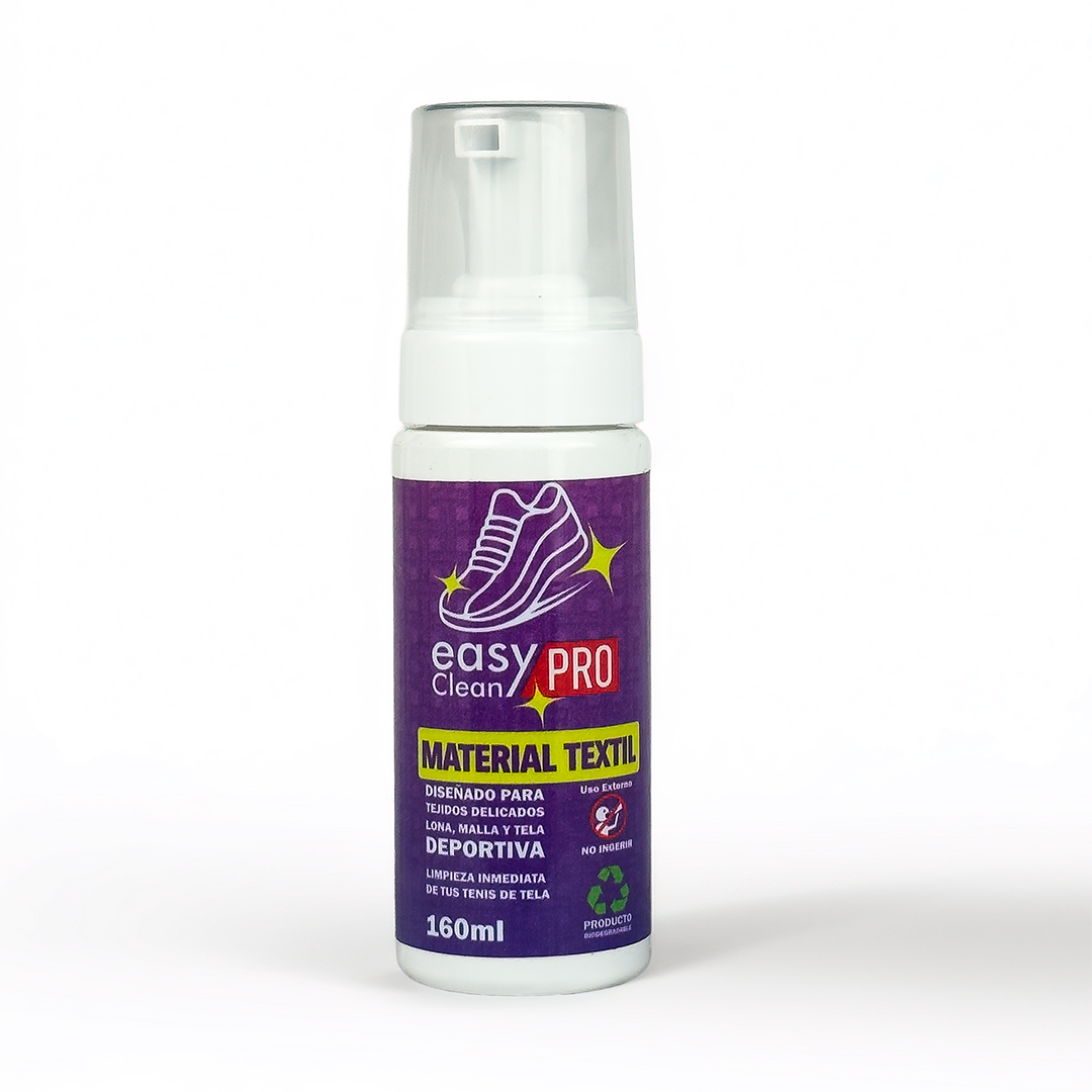 Limpiador material textil diseñado para tejidos delicados, lona, malla y tela deportiva Easy Clean Pro
